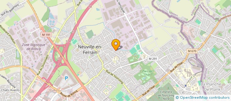 localisation de l'entreprise GJ INVEST à NEUVILLE-EN-FERRAIN