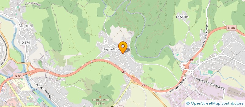 localisation de l'entreprise GJ INVEST  SAINT-GERMAIN-LAPRADE