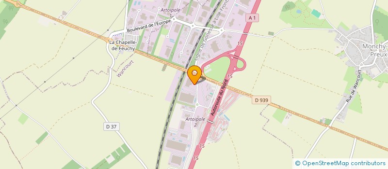 localisation de l'entreprise GJ INVEST  WANCOURT