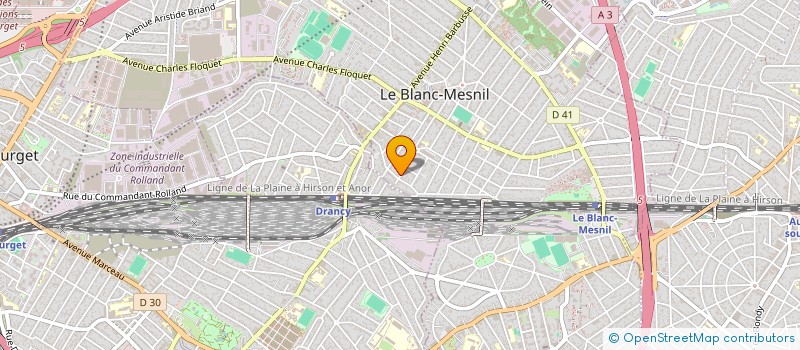 localisation de l'entreprise GJ TRANSPORT à LE BLANC-MESNIL