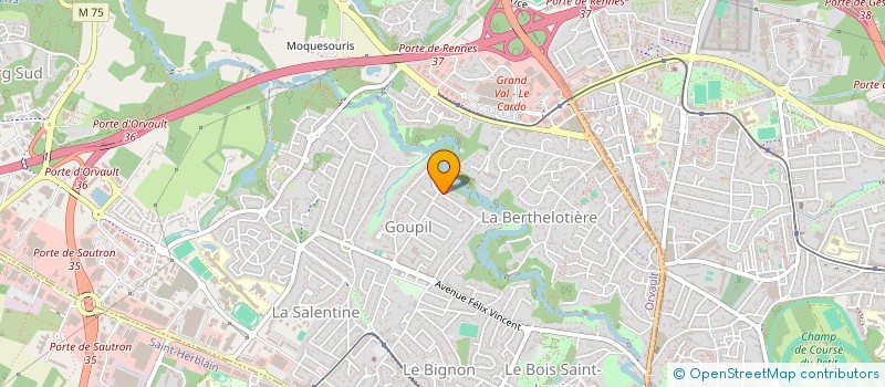 localisation de l'entreprise GJ2C à ORVAULT
