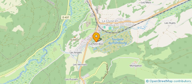 localisation de l'entreprise GJ3M  LA CLUSE-ET-MIJOUX