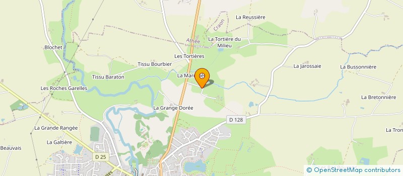 localisation de l'entreprise GJB à CRAON