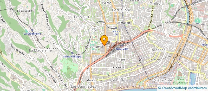 localisation de l'entreprise GJBAT à NICE