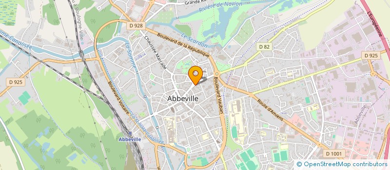 localisation de l'entreprise GJBL 7 à ABBEVILLE