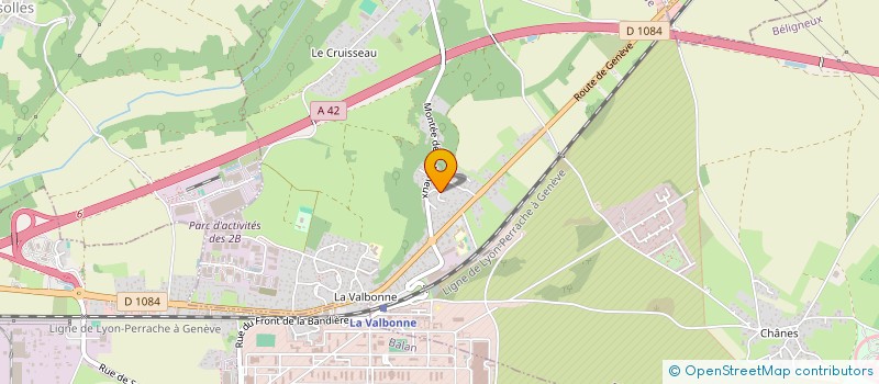 localisation de l'entreprise GJBOIS à BELIGNEUX