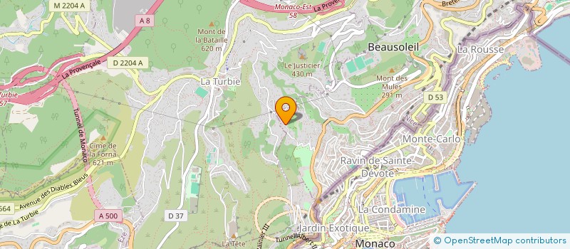 localisation de l'entreprise GJC HOLDING MANAGEMENT & CAPITAL INVESTISSEMENT  BEAUSOLEIL