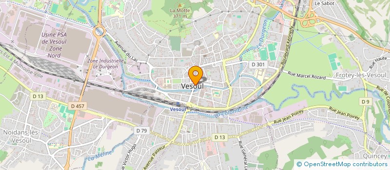 localisation de l'entreprise GJC IMMOBILIER à VESOUL
