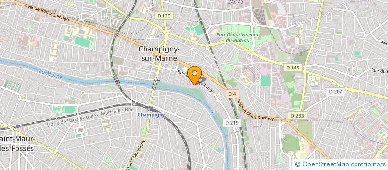 localisation de l'entreprise GJCC à CHAMPIGNY-SUR-MARNE
