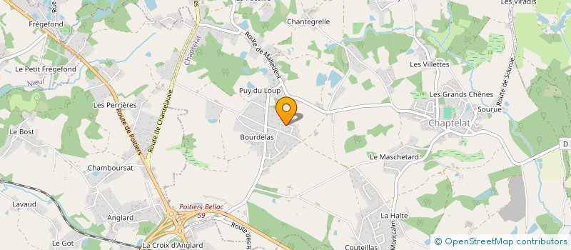 localisation de l'entreprise GJERKAJ  CHAPTELAT