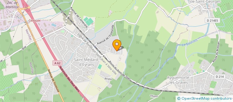 localisation de l'entreprise GJETA IMMO  SAINT MEDARD D EYRANS