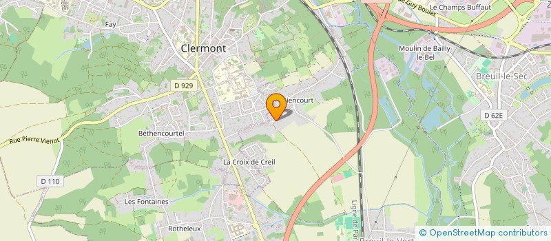 localisation de l'entreprise GJF CONSEILS à BREUIL-LE-VERT