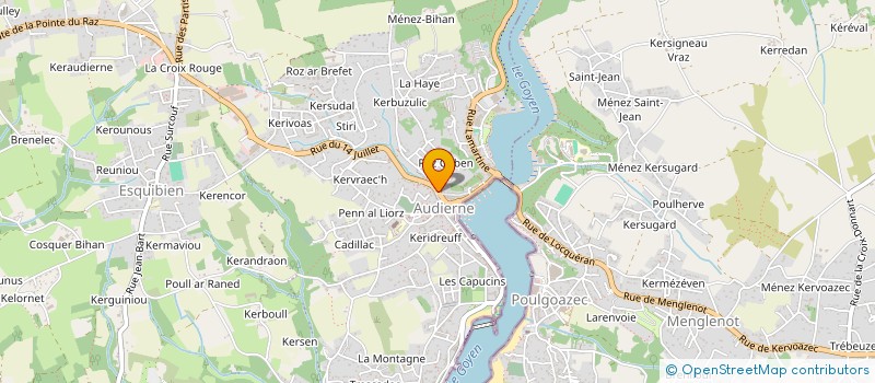 localisation de l'entreprise GJG  AUDIERNE