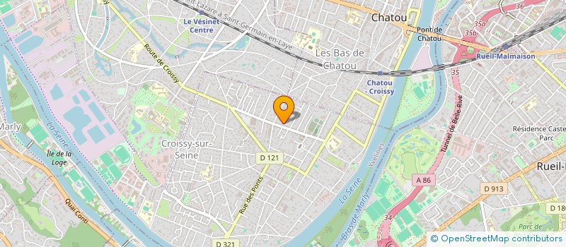 localisation de l'entreprise GJG IMMO  CROISSY-SUR-SEINE