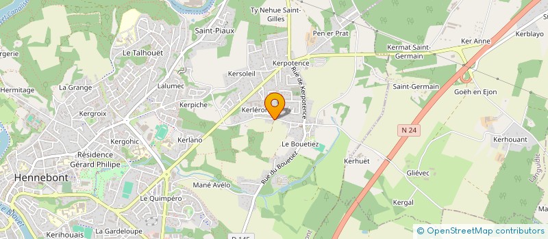 localisation de l'entreprise GJM  HENNEBONT