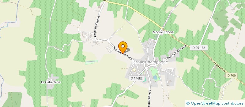 localisation de l'entreprise GJM  JARNAC-CHAMPAGNE