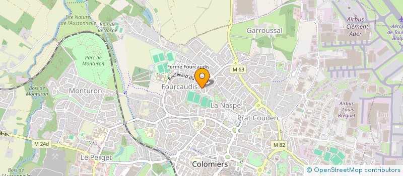 localisation de l'entreprise GJPELEC+ à COLOMIERS