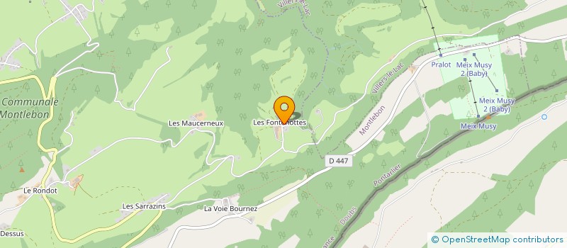 localisation de l'entreprise GJT  MONTLEBON