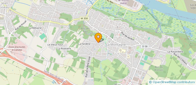 localisation de l'entreprise GJU INVEST  LA MONTAGNE