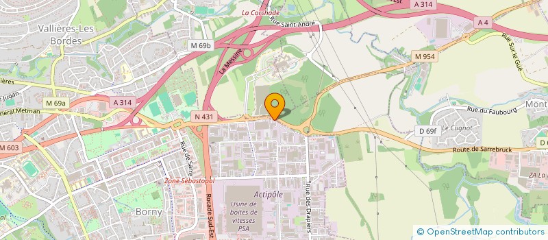 localisation de l'entreprise GK AUTO SERVICE  METZ