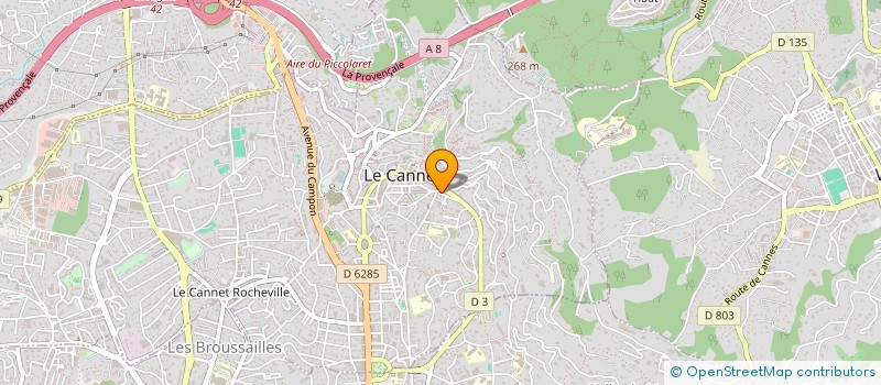 localisation de l'entreprise GK BAT à LE CANNET