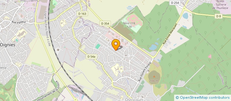 localisation de l'entreprise GK BATIMENT  OSTRICOURT