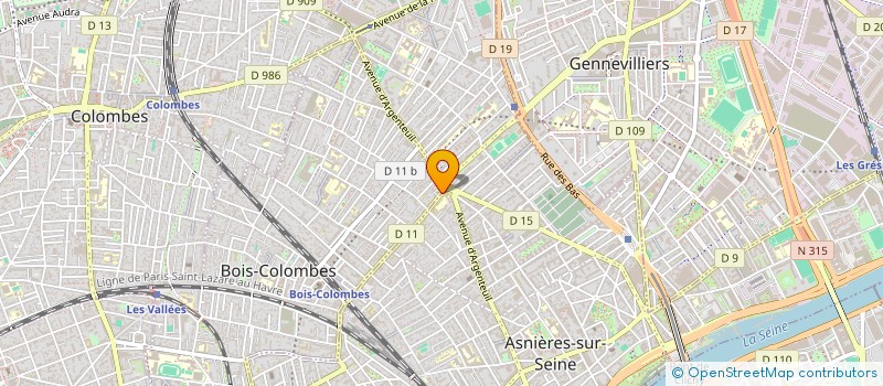 localisation de l'entreprise GK CONSEIL à BOIS-COLOMBES