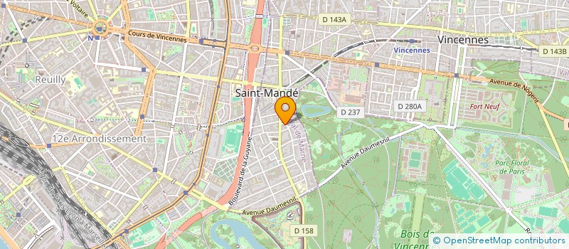 localisation de l'entreprise GK ESTHETIQUE à SAINT-MANDE