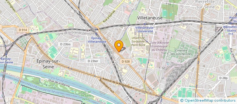 localisation de l'entreprise GK GESTION à VILLETANEUSE