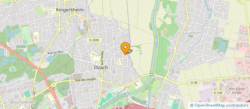 localisation de l'entreprise GK HOLDING  ILLZACH