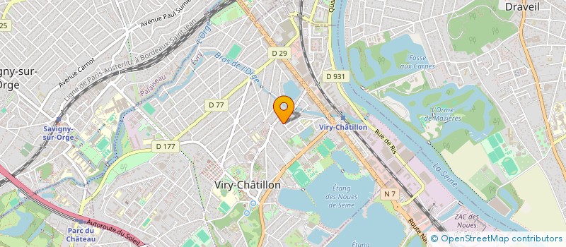 localisation de l'entreprise GK IMMOBILIER à RIS-ORANGIS