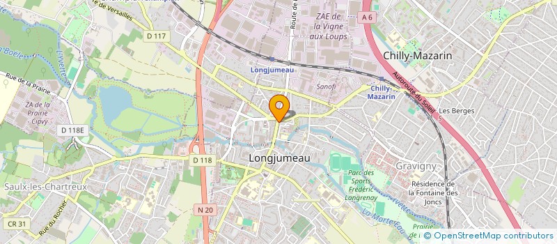 localisation de l'entreprise GK INVESTISSEMENT à LONGJUMEAU