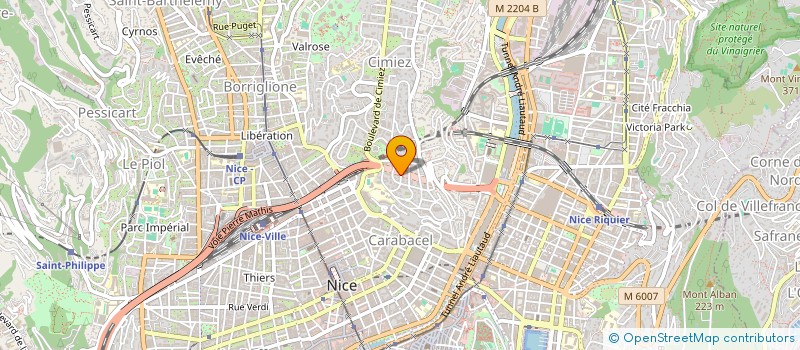 localisation de l'entreprise GK INVESTISSEMENTS à NICE
