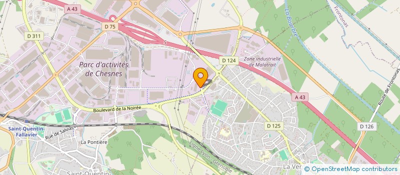 localisation de l'entreprise GK LOGISTICS  SAINT-QUENTIN-FALLAVIER