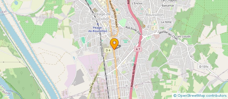 localisation de l'entreprise GK PIZZERIA  ROUSSILLON