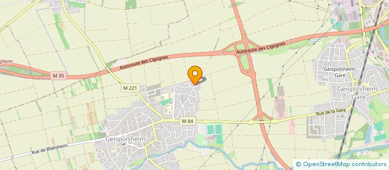 localisation de l'entreprise GK SCI  GEISPOLSHEIM