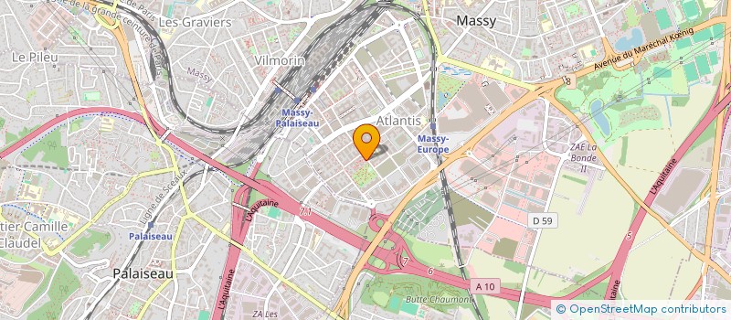 localisation de l'entreprise GK STAFF à MASSY