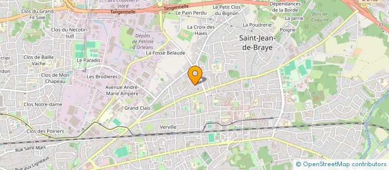 localisation de l'entreprise GK TRANSPORTS à SAINT-JEAN-DE-BRAYE