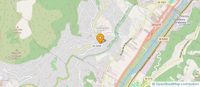 localisation de l'entreprise GK VENTURES  GATTIERES