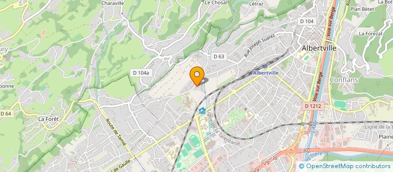 localisation de l'entreprise GKA  ALBERTVILLE