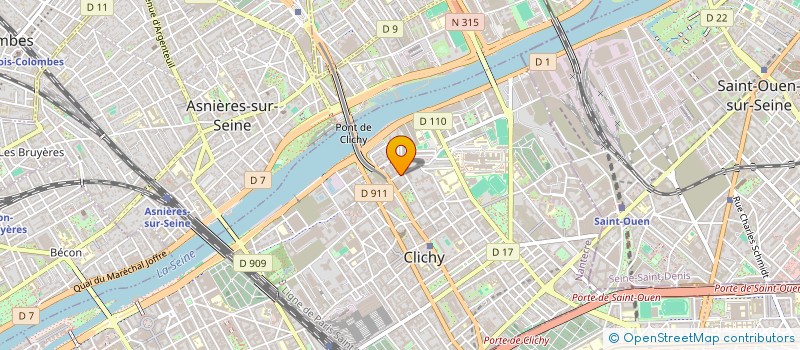 localisation de l'entreprise GKB TRANSPORTS à CLICHY