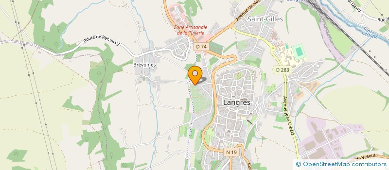 localisation de l'entreprise GKERDODESIGNSAS à LANGRES