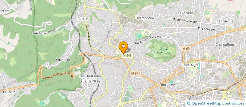 localisation de l'entreprise GKL ARCHITECTES à CHAMALIERES