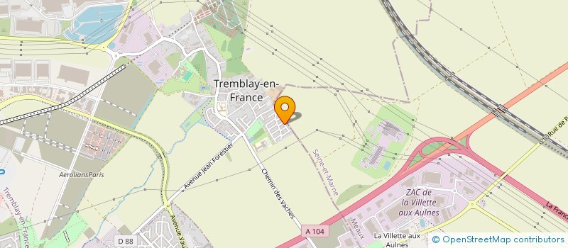 localisation de l'entreprise GKLP BOIS à TREMBLAY-EN-FRANCE