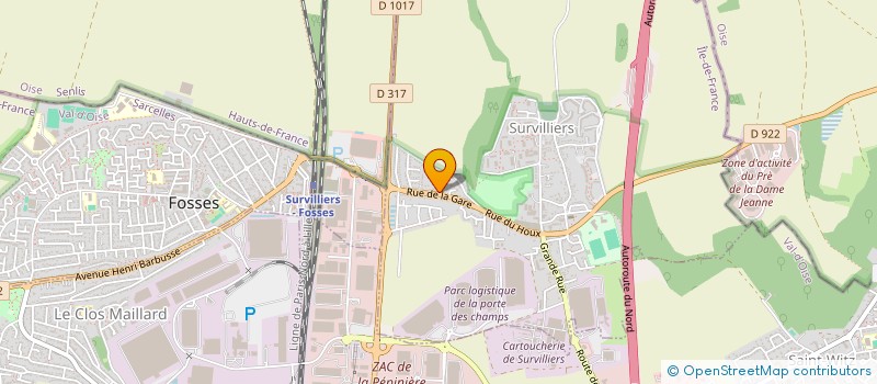 localisation de l'entreprise GKS  SURVILLIERS