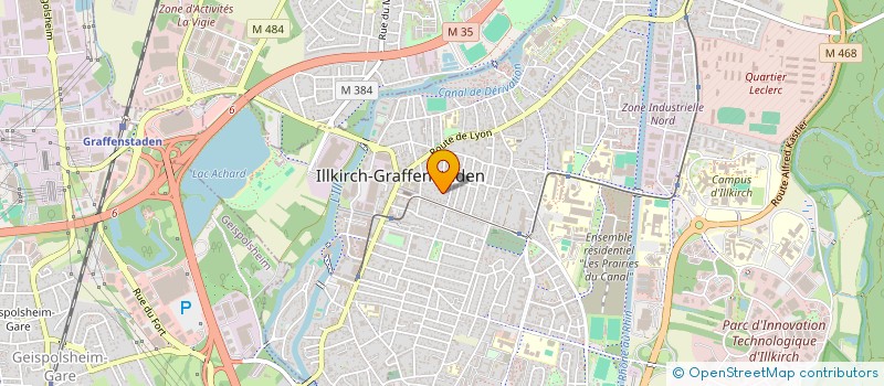 localisation de l'entreprise GKS CONCEPT  ILLKIRCH-GRAFFENSTADEN