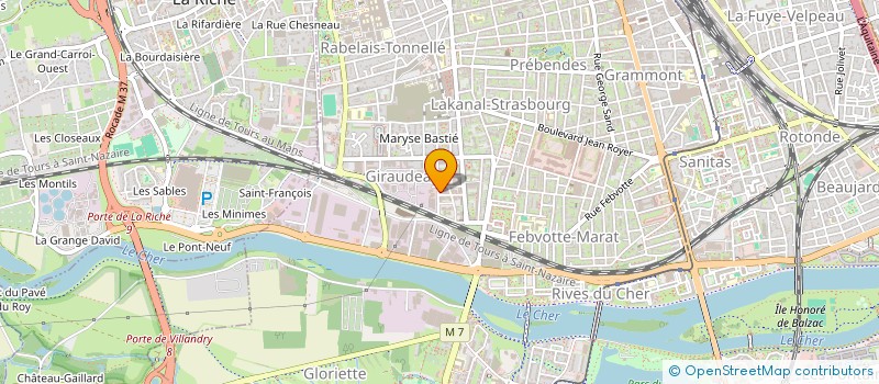 localisation de l'entreprise GKTC ENTREPRISE à TOURS