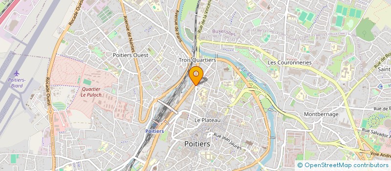 localisation de l'entreprise GL 86 à POITIERS