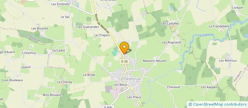 localisation de l'entreprise GL à CHAVEYRIAT