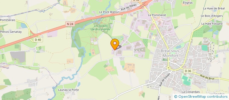 localisation de l'entreprise GL  BREAL-SOUS-MONTFORT